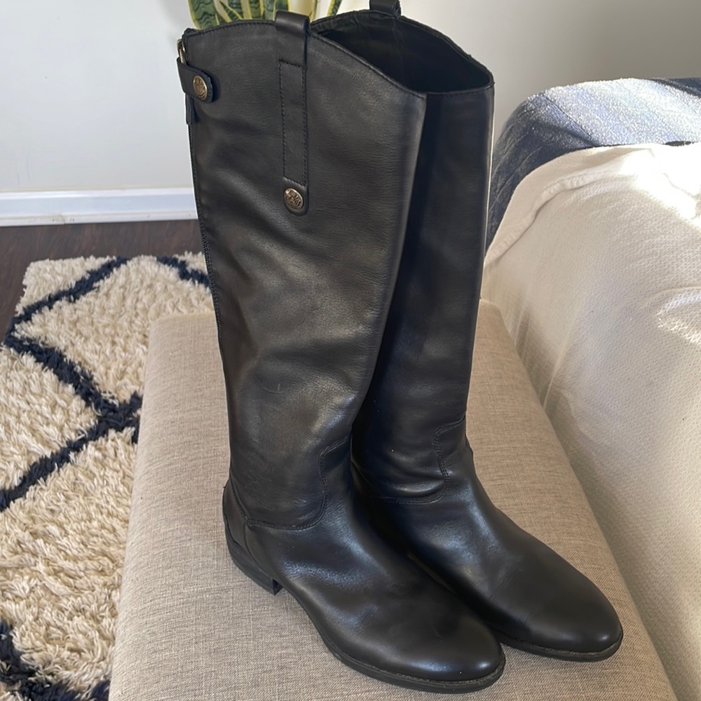 Sam Edelman Black Riding Boots